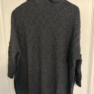 Gray Turtleneck Sweater